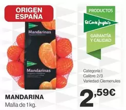 Oferta de Origen - Mandarina por 2,59€ en Supercor Exprés