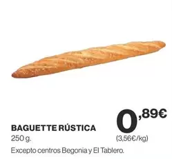 Oferta de Baguette Rustica por 0,89€ en Supercor Exprés