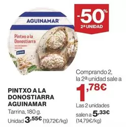 Oferta de Aguinamar - Pintxo A La Donostiarra por 3,55€ en Supercor Exprés