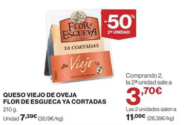 Oferta de Flor de Esgueva - Queso Viejo De Oveja por 7,39€ en Supercor Exprés