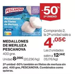 Oferta de Pescanova - Medallones De Merluza por 8,09€ en Supercor Exprés