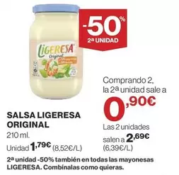 Oferta de Ligeresa - Salsa Original por 1,79€ en Supercor Exprés