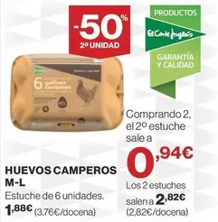 Oferta de El Corte Inglés - Huevos Camperos M-L por 1,88€ en Supercor Exprés