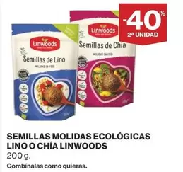 Oferta de Linwoods - Semillas Molidas Ecológicas Lino O Chia en Supercor Exprés