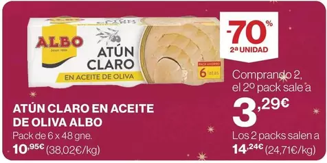 Oferta de Albo - Atun Claro En Aceite De Oliva por 10,95€ en Supercor Exprés