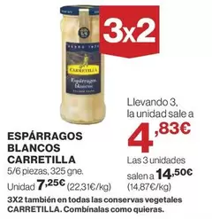 Oferta de Carretilla - Espárragos Blancos por 7,25€ en Supercor Exprés