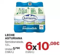 Oferta de Central Lechera Asturiana - Leche Semidesnatada por 1,79€ en Supercor Exprés