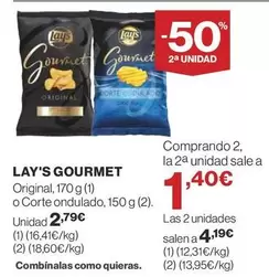 Oferta de Lay's - Gourmet por 2,79€ en Supercor Exprés