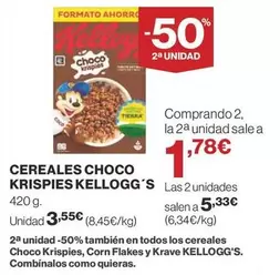 Oferta de Kellogg's - Cereales Choco Krispies por 3,55€ en Supercor Exprés