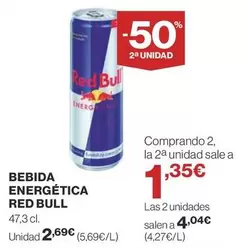 Oferta de Red Bull - Bebida Energética por 2,69€ en Supercor Exprés