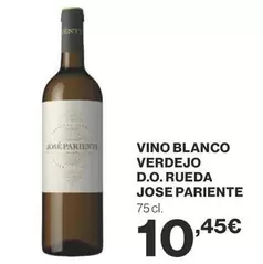 Oferta de José Pariente - Vino Blanco Verdejo D.O.Rueda por 10,45€ en Supercor Exprés