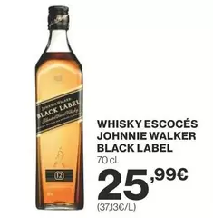 Oferta de Johnnie Walker - Whisky Escoces por 25,99€ en Supercor Exprés