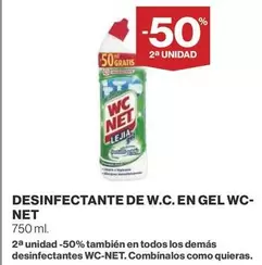 Oferta de WC Net - Desinfectante De W.C. En Gel en Supercor Exprés