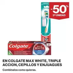 Oferta de Colgate - En  Max White, Triple Accion, Cepillos Y Enjuagues en Supercor Exprés