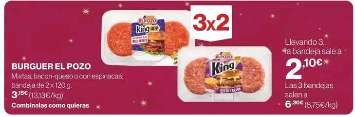 Oferta de El Pozo - Burguer por 3,15€ en Supercor Exprés