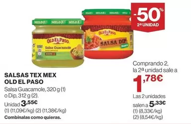 Oferta de Old El Paso - Salsa Tex Mex  por 3,55€ en Supercor Exprés