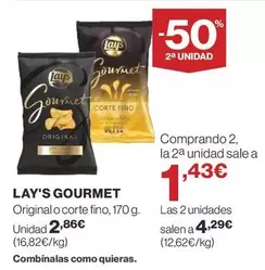 Oferta de Lay's - Gourmet por 2,86€ en Supercor Exprés