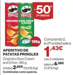 Oferta de Pringles - Aperitivo De Patatas por 2,85€ en Supercor Exprés