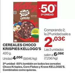 Oferta de Kellogg's - Cereales Choco Krispies por 4,05€ en Supercor Exprés