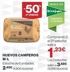 Oferta de El Corte Inglés - Huevos Camperos M-L por 2,45€ en Supercor Exprés