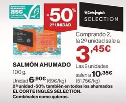 Oferta de El Corte Inglés - Salmón Ahumado por 6,9€ en Supercor Exprés