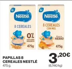 Oferta de Nestlé - Papillas 8 Cereales por 3,2€ en Supercor Exprés