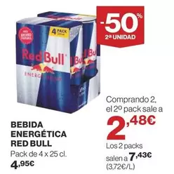 Oferta de Red Bull - Bebida Energética por 4,95€ en Supercor Exprés