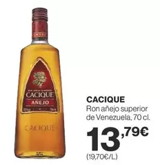 Oferta de Cacique - Ron Anejo Superior De Venezuela por 13,79€ en Supercor Exprés