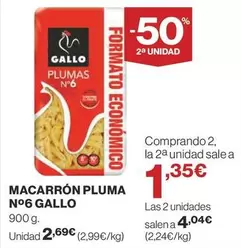 Oferta de Gallo - Macarrón Pluma por 2,69€ en Supercor Exprés