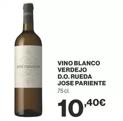 Oferta de José Pariente - Vino Blanco Verdejo D.O. Rueda por 10,4€ en Supercor Exprés