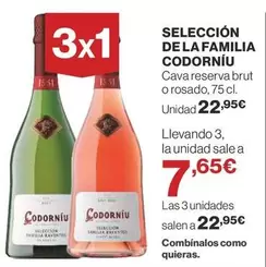 Oferta de Codorniu - Seleccion De La Familia por 22,95€ en Supercor Exprés