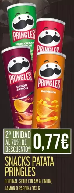 Oferta de Pringles - Snacks Patata por 0,77€ en Claudio