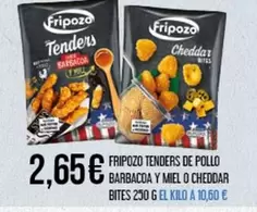 Oferta de Fripozo - Tenders De Pollo Barbacoa Y Miel O Cheddar Bites por 2,65€ en Claudio