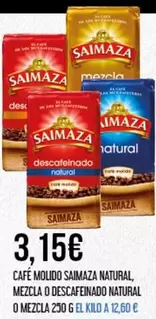 Oferta de Saimaza - Cafe Molido Natural por 3,15€ en Claudio