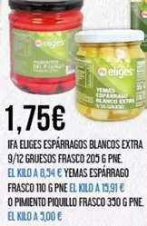 Oferta de Eliges - Ifa Blancos Extra 9/12 Gruesos Frasco por 1,75€ en Claudio