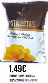 Oferta de Galicia - Patatas Fritas Patatotas Bolsa por 1,49€ en Claudio