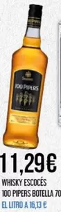 Oferta de 100 pipers - Whisky Escoces por 11,29€ en Claudio