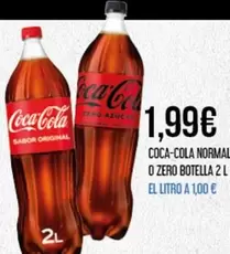 Oferta de Coca-Cola - Normal O Zero Botella por 1,99€ en Claudio