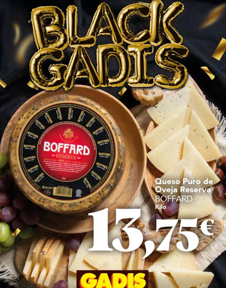 Oferta de Boffard - Queso Puro De Oveja Reserva por 13,75€ en Gadis