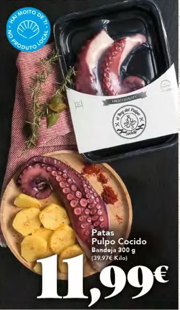 Oferta de Quality - Patas Pulpo Cocido por 11,99€ en Gadis