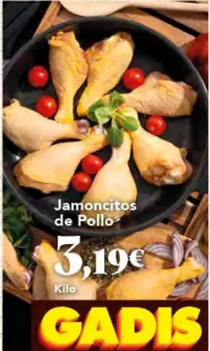 Oferta de Jamoncitos De Pollo por 3,19€ en Gadis