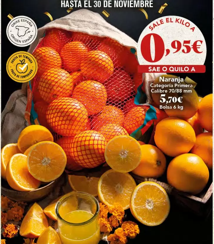 Oferta de Origen - Naranja por 0,95€ en Gadis