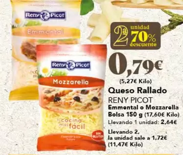 Oferta de Reny Picot - Queso Rallado por 2,64€ en Gadis