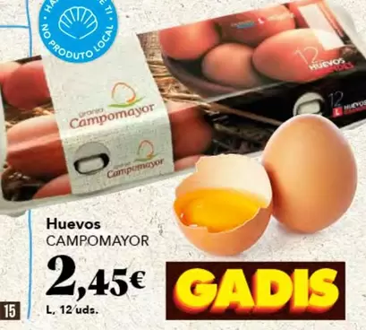 Oferta de Campomayor - Huevos por 2,45€ en Gadis