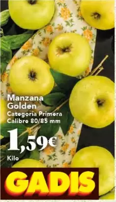 Oferta de Manzana Golden por 1,59€ en Gadis