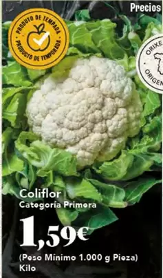 Oferta de Primor - Coliflor por 1,59€ en Gadis