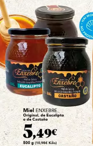 Oferta de Enxebre - Miel por 5,49€ en Gadis