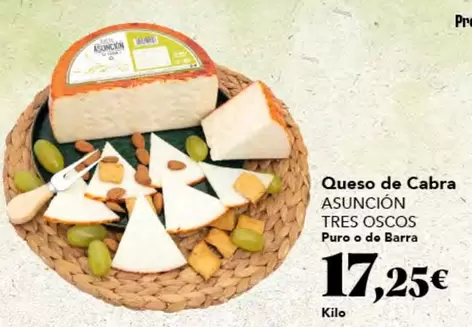 Oferta de Asuncion - Queso De Cabra por 17,25€ en Gadis