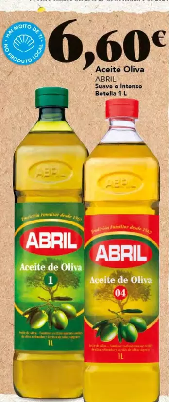 Oferta de Abril - Aceite Oliva por 6,6€ en Gadis