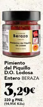 Oferta de Lodosa - Pimiento Del Piquillo D.o. por 3,29€ en Gadis